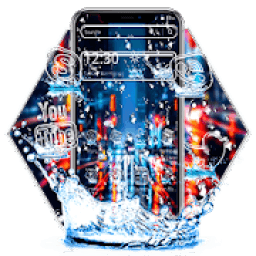ikon Water Drop City Launcher Theme *