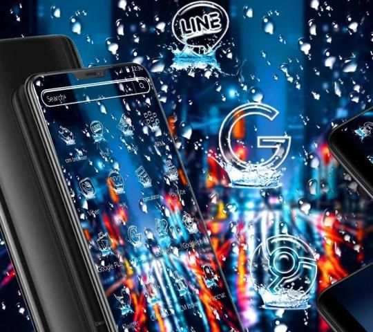 Water Drop City Launcher Theme * screenshot 3