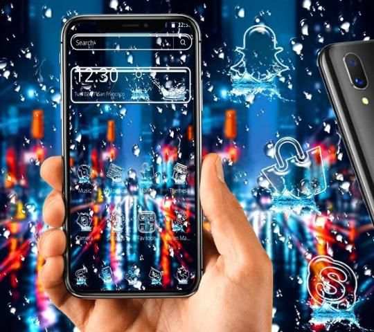 Water Drop City Launcher Theme * screenshot 4