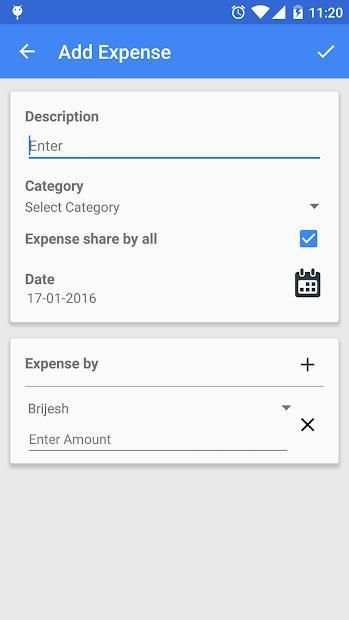 Trip Expense Manager स्क्रीनशॉट 1