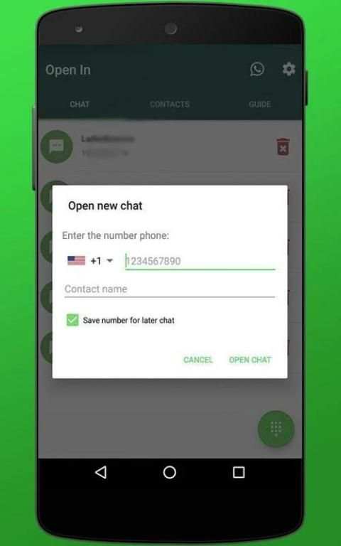 Open Chat In - Direct For WhatsApp (click to chat) screenshot 5