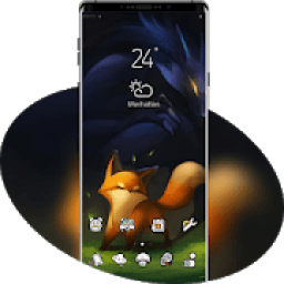 Cute theme Little fox illustration आइकन