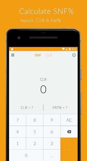 Milk SNF Calculator स्क्रीनशॉट 2