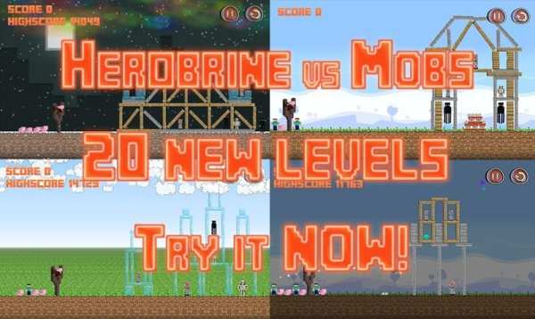 Herobrine vs Mob Craft PE Free screenshot 7