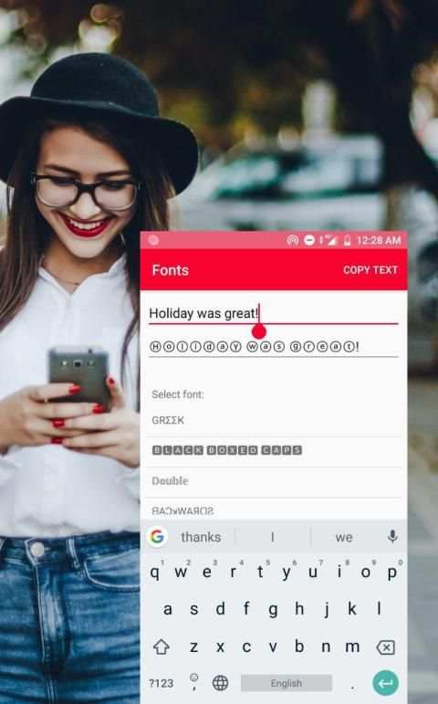 Cool Fonts for Instagram screenshot 2
