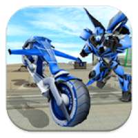 Flying Bike Steel Robots