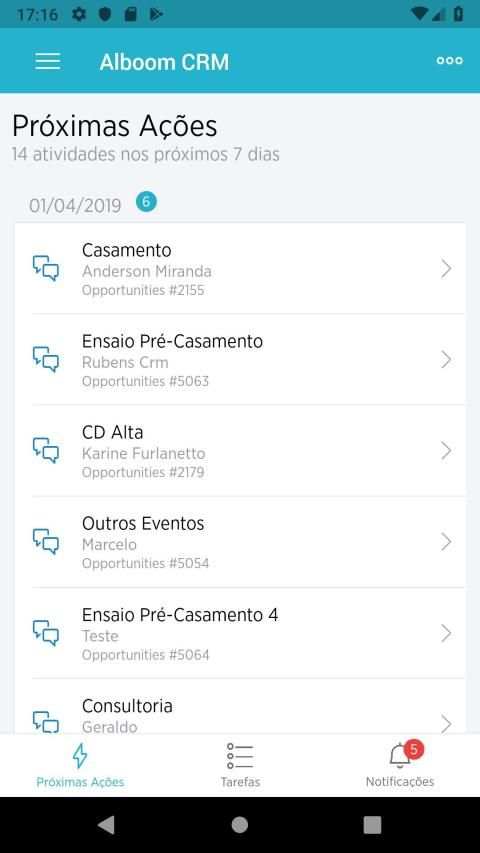 Alboom CRM screenshot 1