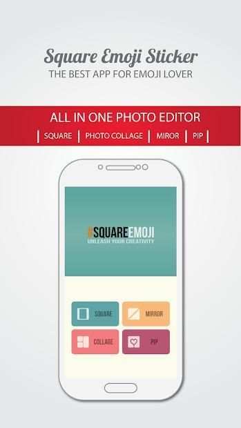 Square Emoji Sticker - Photo स्क्रीनशॉट 1