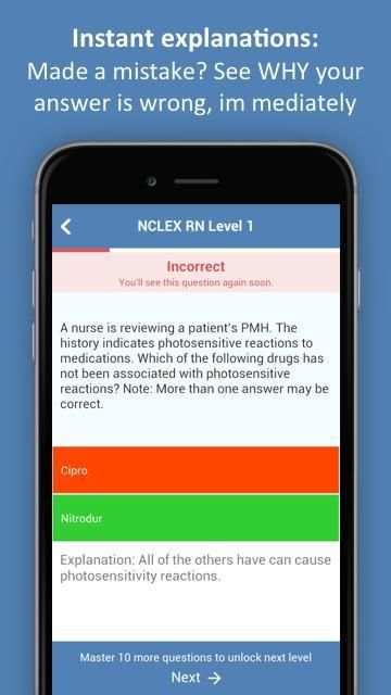 NCLEX Practice Test (PN&RN) 2018 Edition screenshot 4