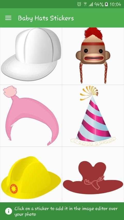 Baby Hats Stickers screenshot 5