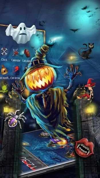 Happy Halloween Night Parallex Theme screenshot 2