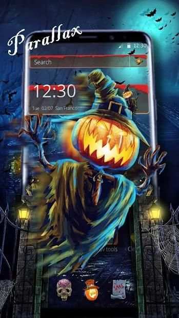Happy Halloween Night Parallex Theme screenshot 3