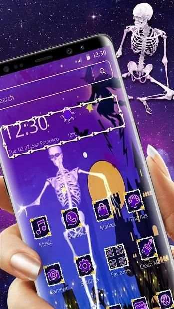 Halloween Dancing Skull Theme screenshot 2