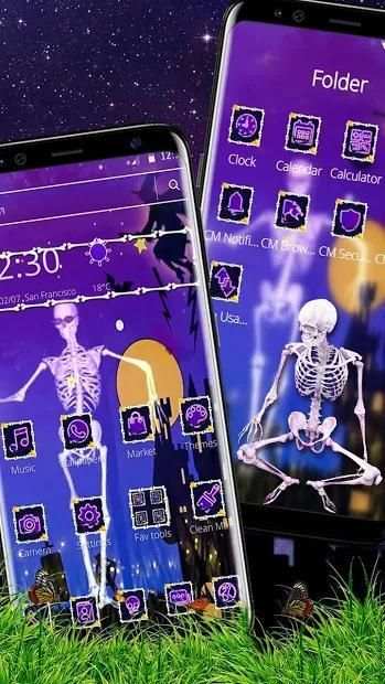 Halloween Dancing Skull Theme screenshot 3