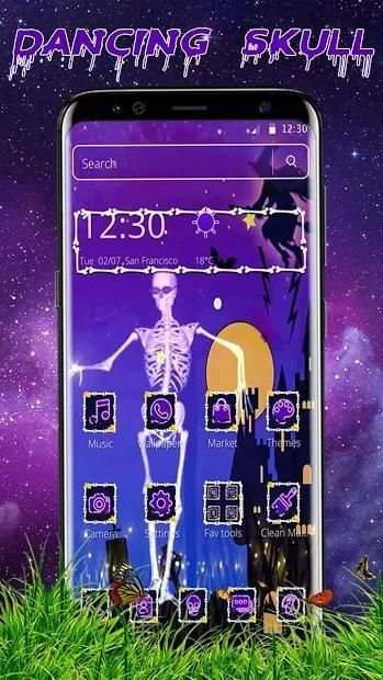 Halloween Dancing Skull Theme screenshot 4