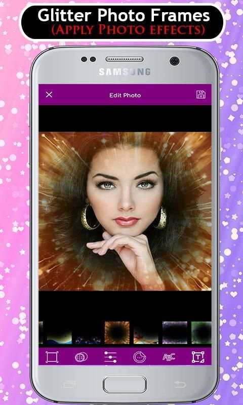 Glitter Photo frames Effects Filter Editor स्क्रीनशॉट 7