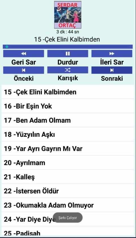 Serdar ORTAÇ Şarkıları (İnternetsiz 40 Şarkı) screenshot 3