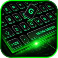 Neon Green Future Tech Keyboard