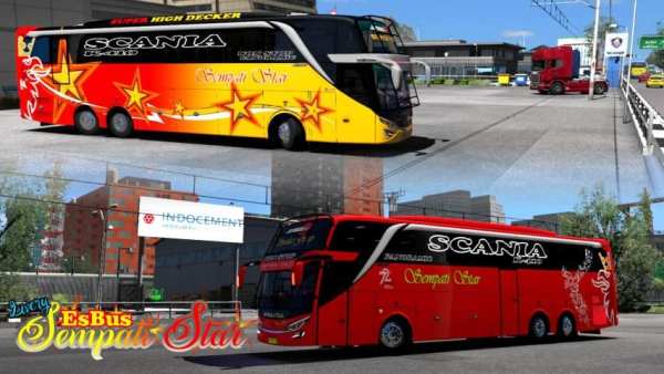 Livery Es Bus Sempati Star screenshot 14