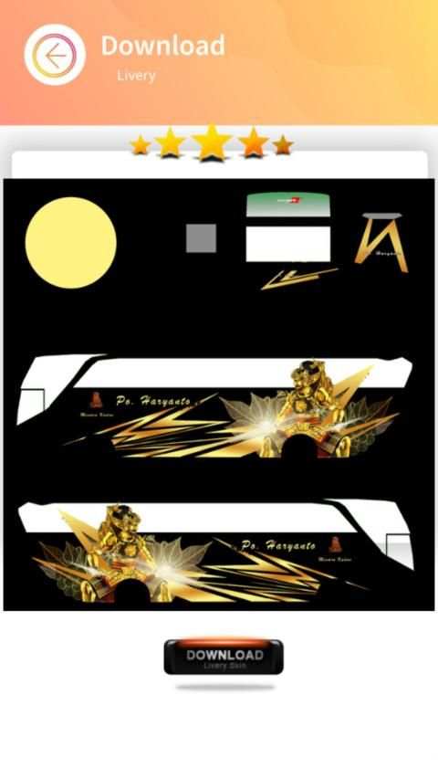 Livery Es Bus Sempati Star screenshot 8