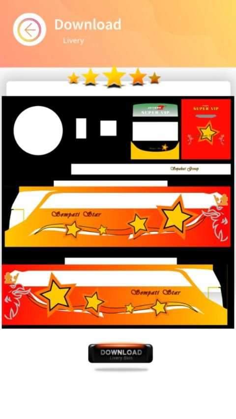 Livery Es Bus Sempati Star screenshot 3