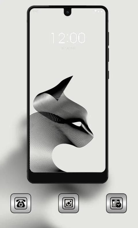 Abstract black line simple theme screenshot 3