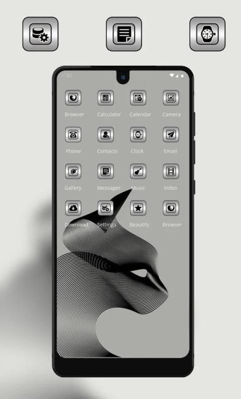 Abstract black line simple theme screenshot 2