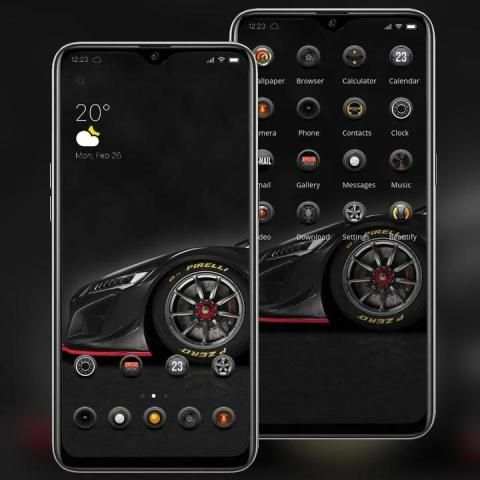 Black cool car wheel theme स्क्रीनशॉट 3