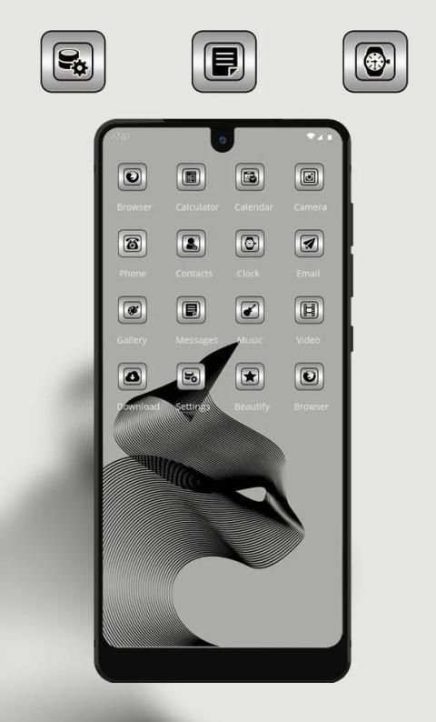Abstract black line simple theme स्क्रीनशॉट 2