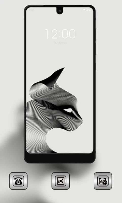 Abstract black line simple theme स्क्रीनशॉट 3