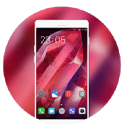 ikon theme for j6 Red diamond crystal