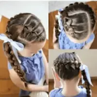 5 penteados fáceis de fazer nas meninas: As crianças AMAM!