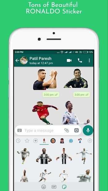 Ronaldo Sticker For WhatsApp screenshot 1