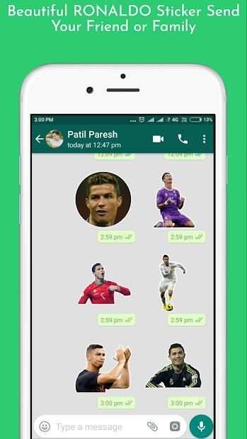 Ronaldo Sticker For WhatsApp screenshot 2