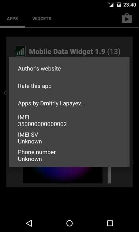 Mobile Data Widget screenshot 2