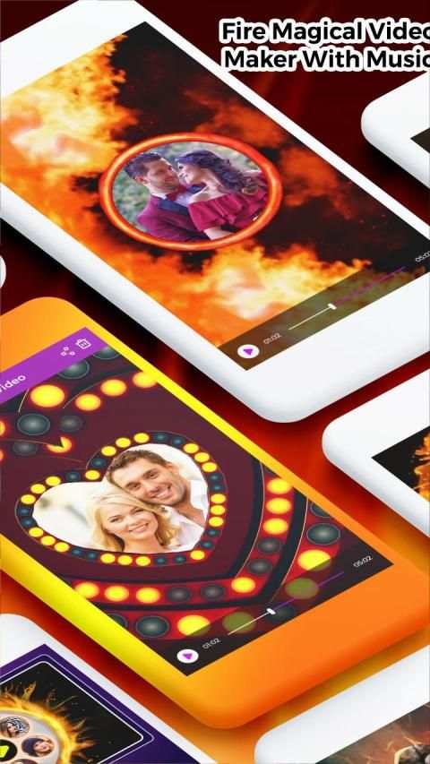 Fire Magical Video Maker With Music screenshot 3