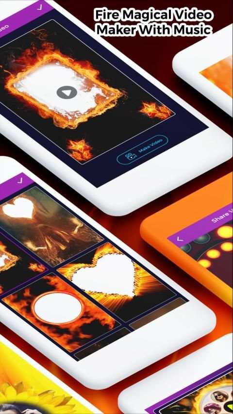 Fire Magical Video Maker With Music screenshot 4
