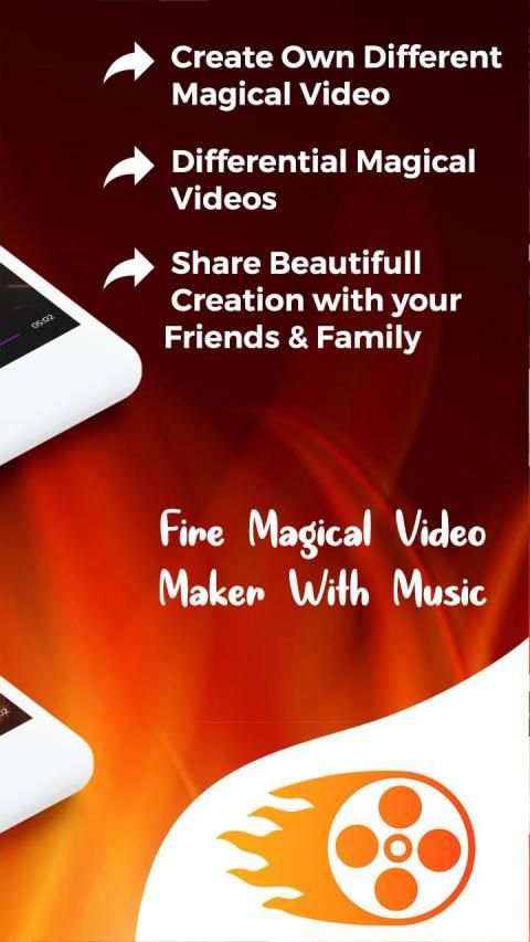 Fire Magical Video Maker With Music screenshot 1