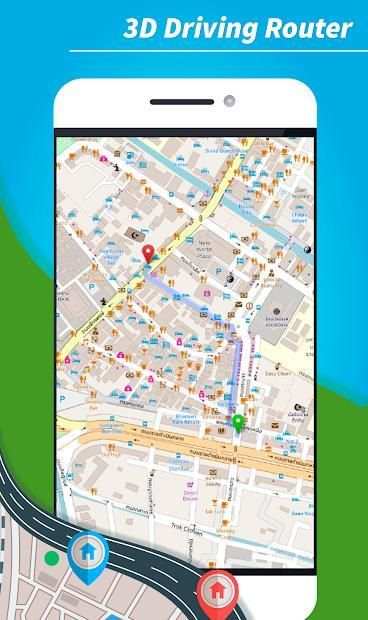 * Thailand Offline maps and navigation GPS 3D screenshot 1
