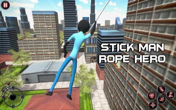 Stick Man Rope Hero - Vegas Mafia Crime City स्क्रीनशॉट 8