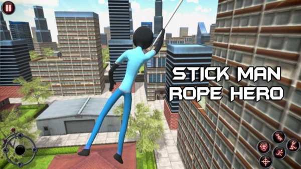 Stick Man Rope Hero - Vegas Mafia Crime City स्क्रीनशॉट 12