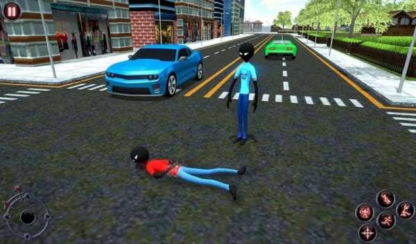 Stick Man Rope Hero - Vegas Mafia Crime City स्क्रीनशॉट 2