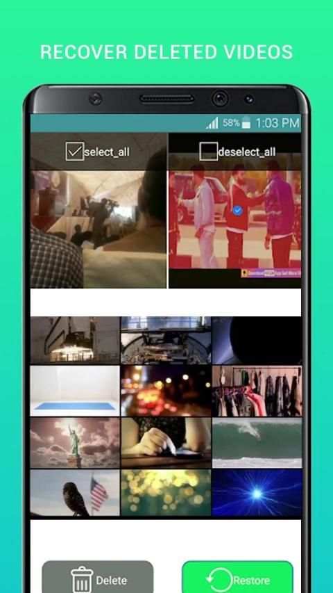 Deleted Video Recovery: restore videos स्क्रीनशॉट 2