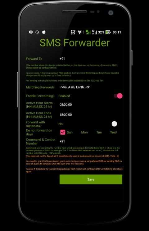 SMS Forwarder स्क्रीनशॉट 2