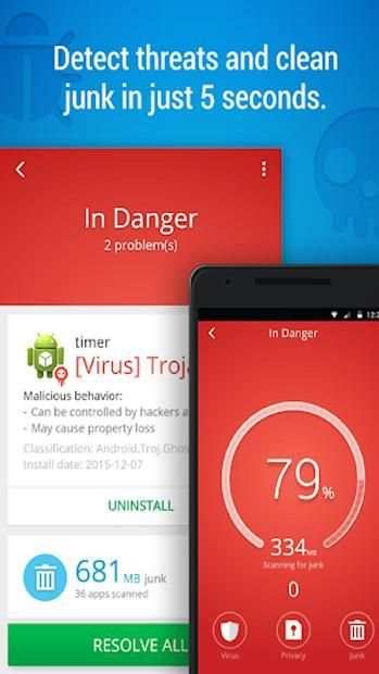 CM Security Lite - Antivirus, Booster, AppLock screenshot 1