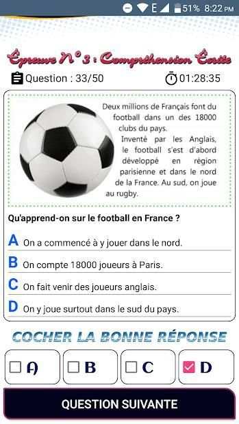 TCF TOUT PUBLIC - Test de connaissance du français screenshot 5