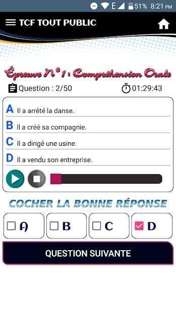 TCF TOUT PUBLIC - Test de connaissance du français screenshot 6