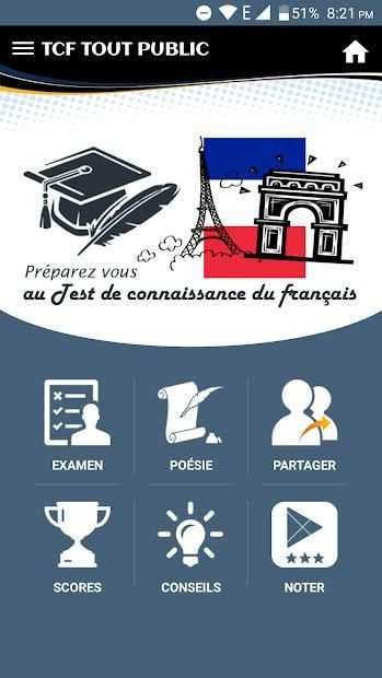 TCF TOUT PUBLIC - Test de connaissance du français screenshot 8