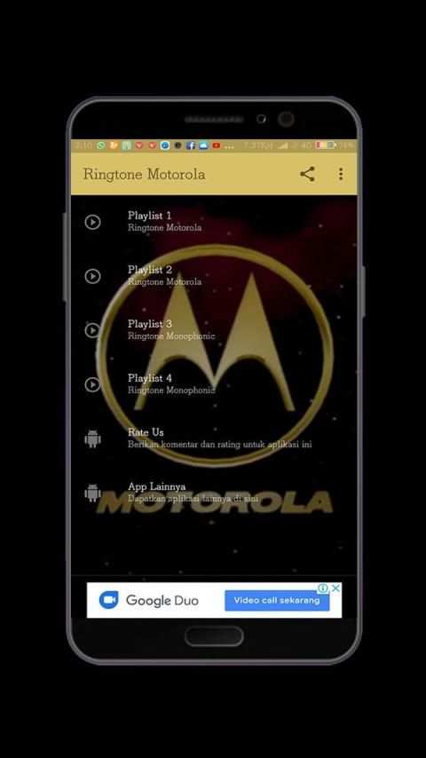 Ringtone Motorola screenshot 3