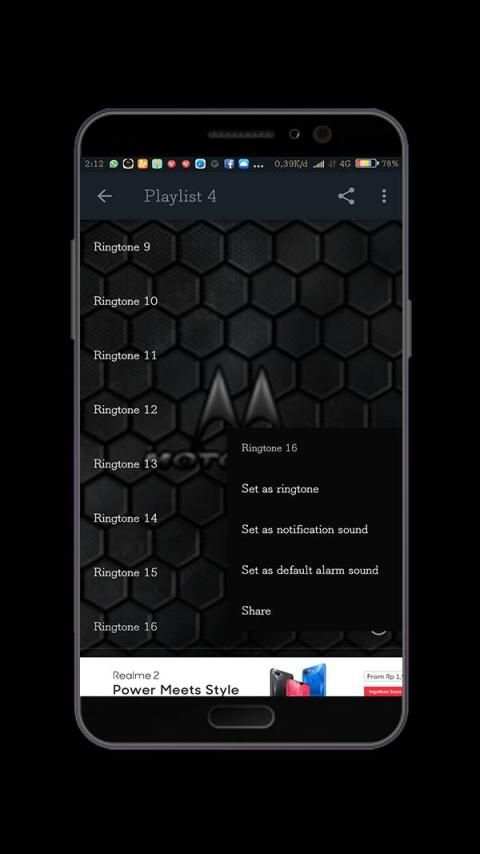 Ringtone Motorola screenshot 1